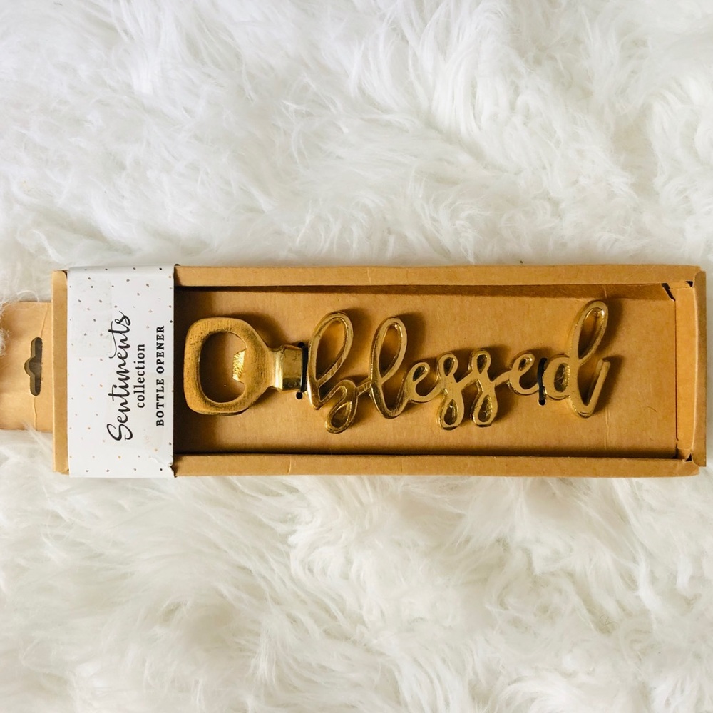 SENTIMENTS COLLECTION Gold Blessed Bottle Opener
